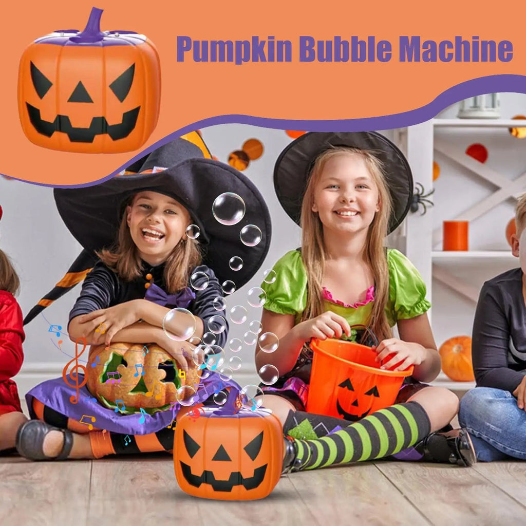 Halloween Pumpkin Bubble Machine Automatic Blower with LED Lights for Party Maker - Image 8