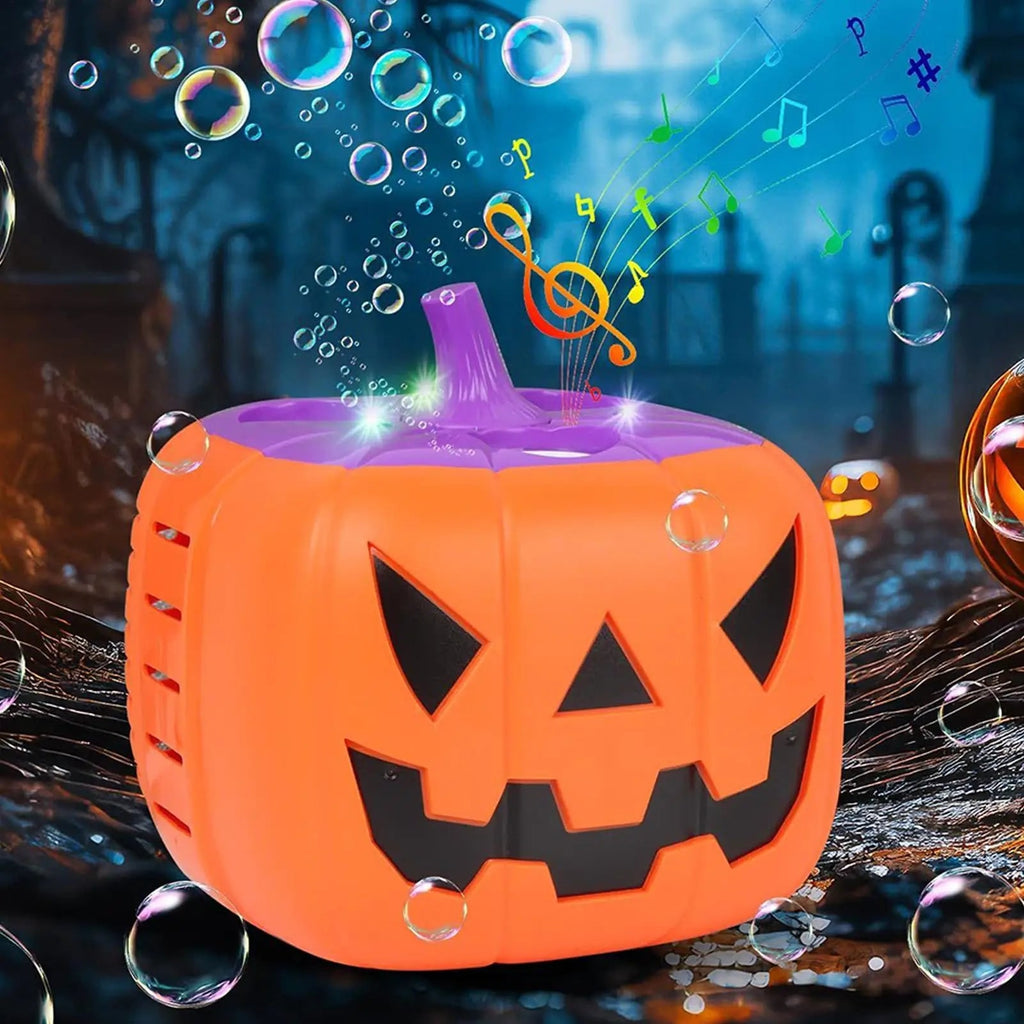 Halloween Pumpkin Bubble Machine Automatic Blower with LED Lights for Party Maker - Image 9