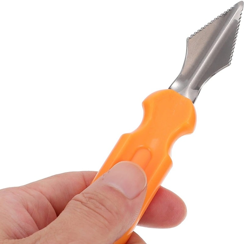 Halloween Pumpkin Carving Kit and Tools Stainless Steel with Saw Knife Scoop and Pouch - Image 7