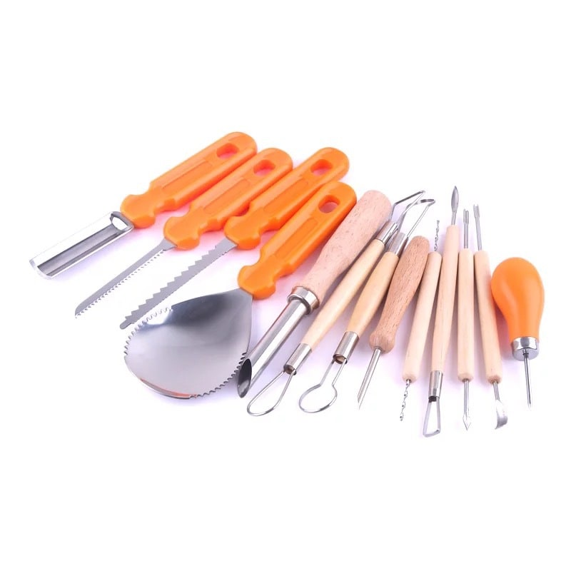 Halloween Pumpkin Carving Kit and Tools with Storage Case Stainless Steel Saw Blades - Image 2
