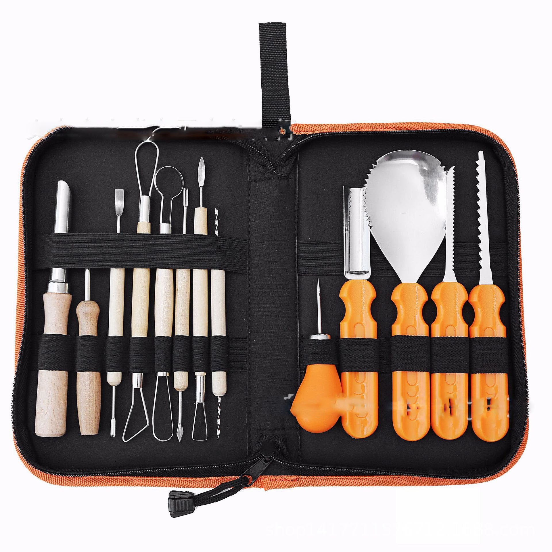 Halloween Pumpkin Carving Kit and Tools with Storage Case Stainless Steel Saw Blades - Image 3