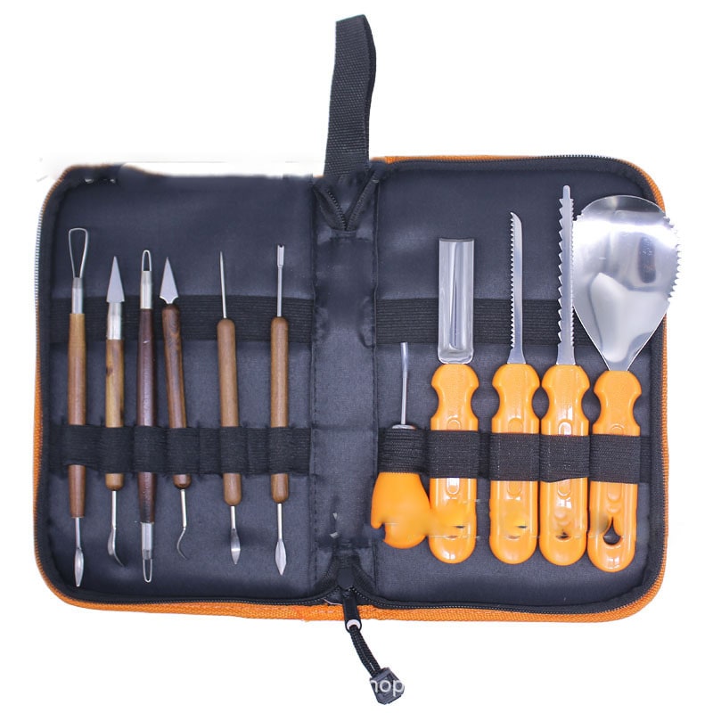 Halloween Pumpkin Carving Kit and Tools with Storage Case Stainless Steel Saw Blades - Image 5