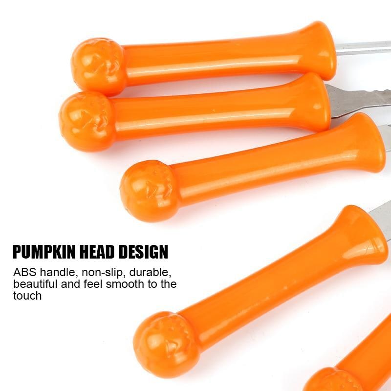 Halloween Pumpkin Carving Kit with Tools and Supplies Eight-Piece Stainless Steel Set - Image 5