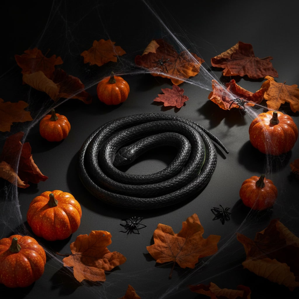 Halloween Realistic Rubber Toy Snake Prank Decoration Flexible 51 Inch Fidget - Image 3
