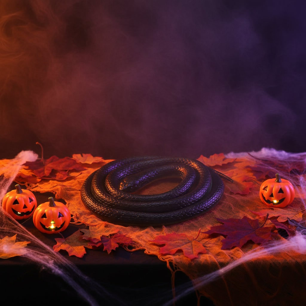 Halloween Realistic Rubber Toy Snake Prank Decoration Flexible 51 Inch Fidget - Image 5