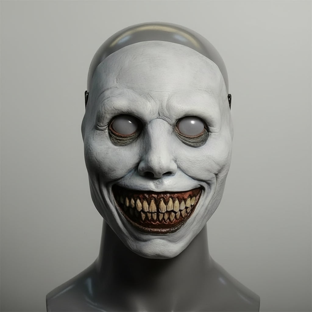 Halloween Scary Face Mask with Latex Horror Design and LED for Cosplay Party - Image 1