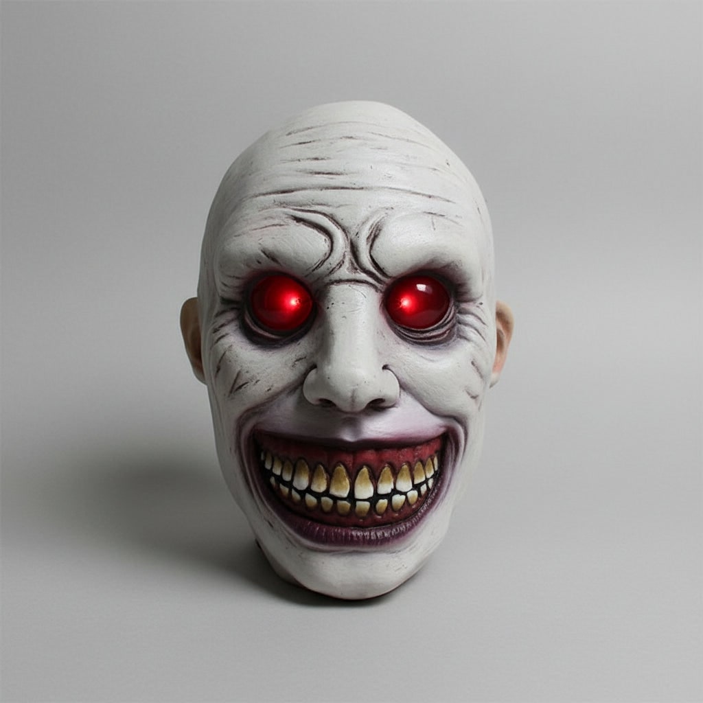 Halloween Scary Face Mask with Latex Horror Design and LED for Cosplay Party - Image 11
