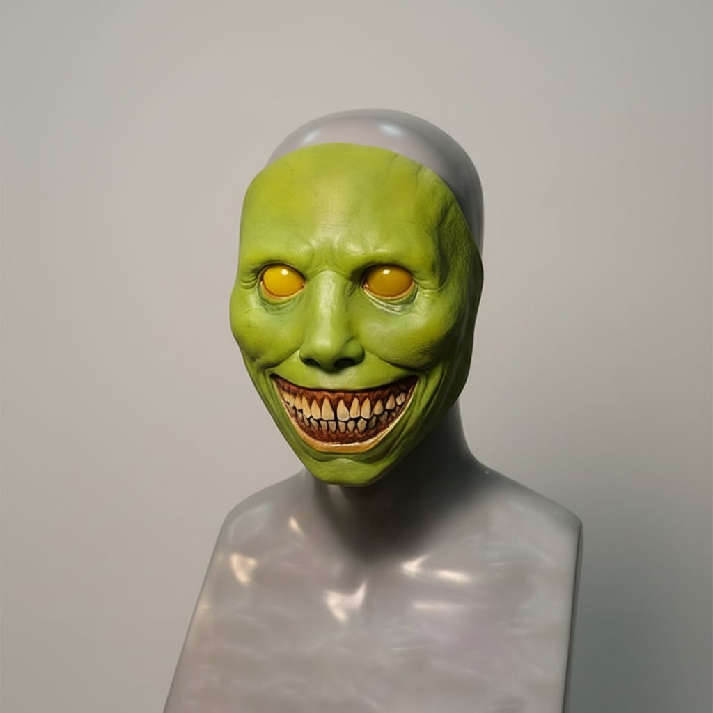 Halloween Scary Face Mask with Latex Horror Design and LED for Cosplay Party - Image 2