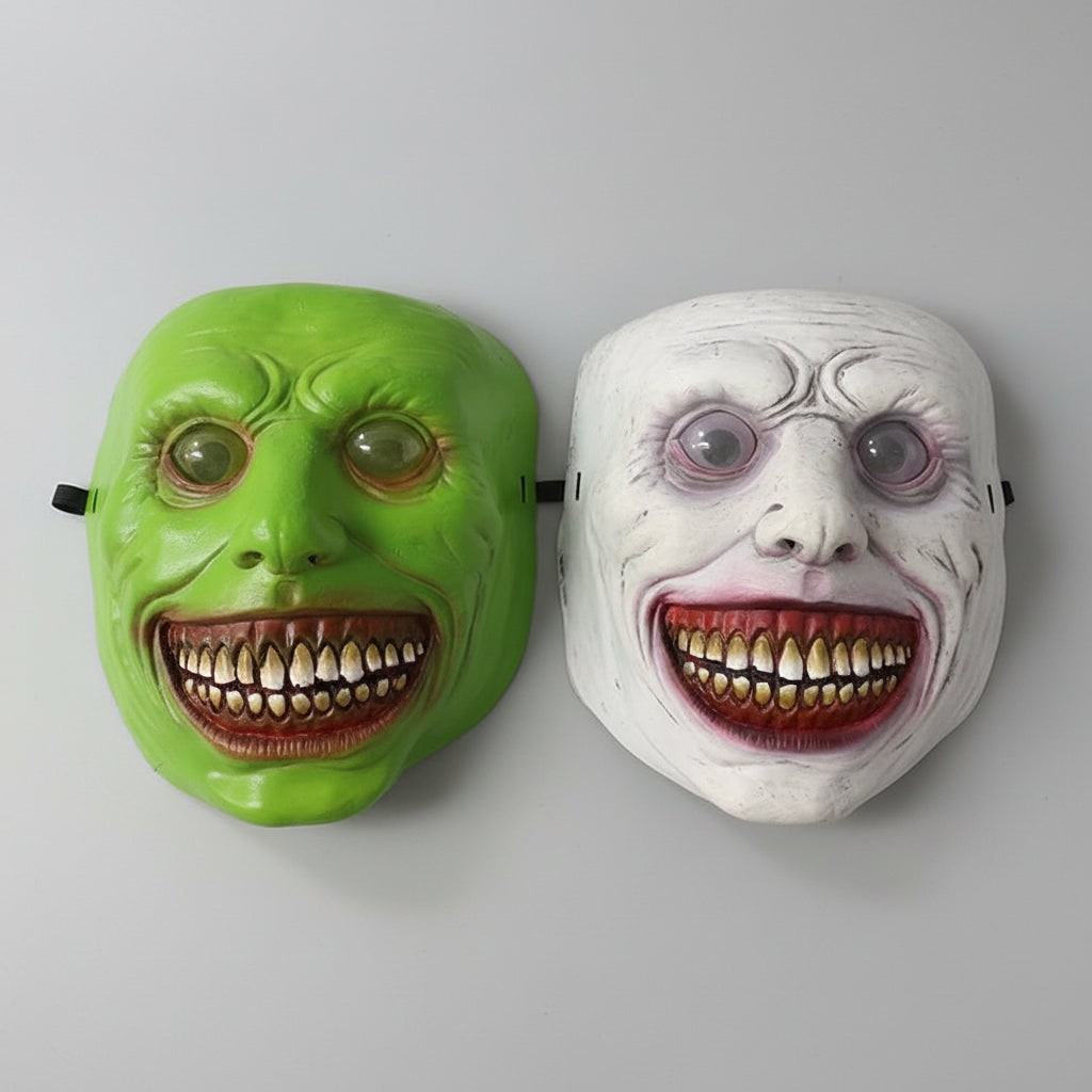 Halloween Scary Face Mask with Latex Horror Design and LED for Cosplay Party - Image 3
