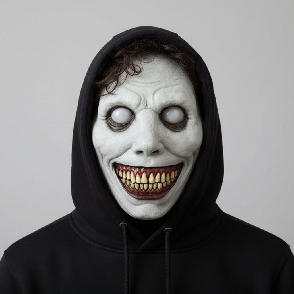 Halloween Scary Face Mask with Latex Horror Design and LED for Cosplay Party - Image 6