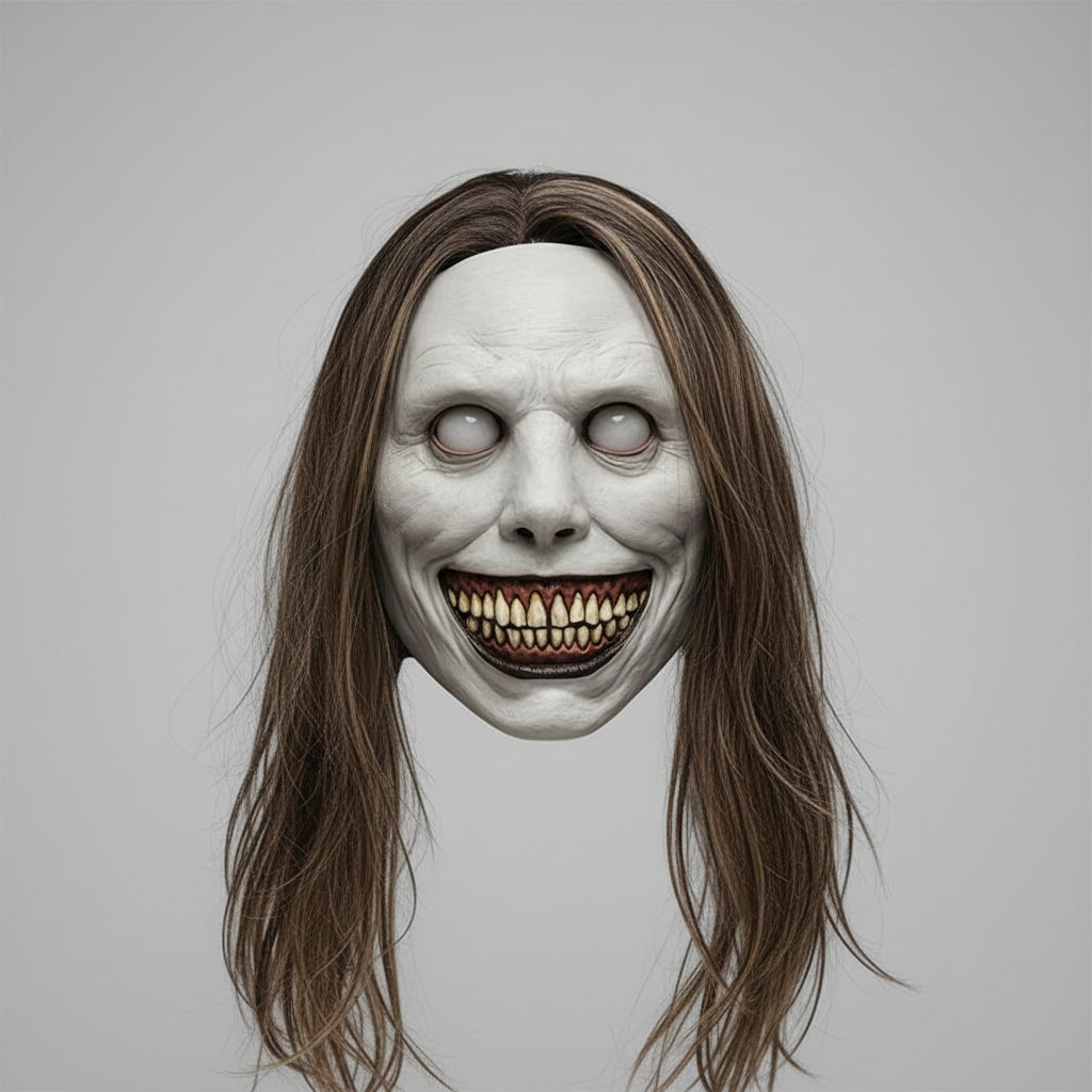 Halloween Scary Face Mask with Latex Horror Design and LED for Cosplay Party - Image 9
