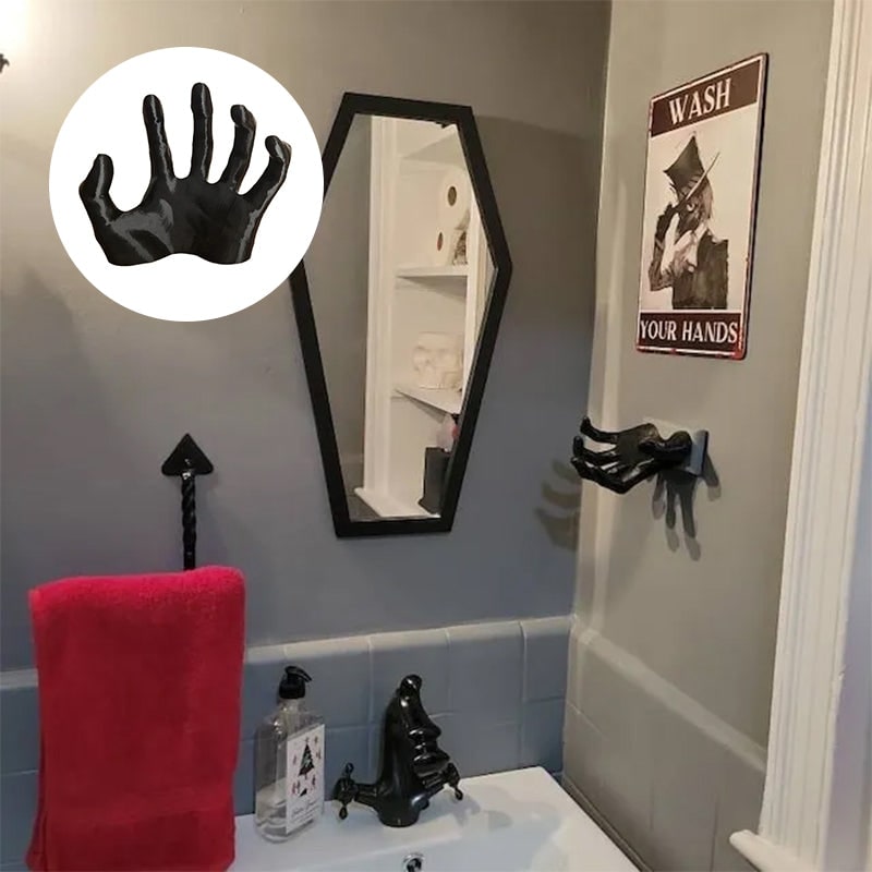 Halloween Scary Hand Wall Hook Coat Hanger for Keys and Jewelry Chain Holder - Image 10