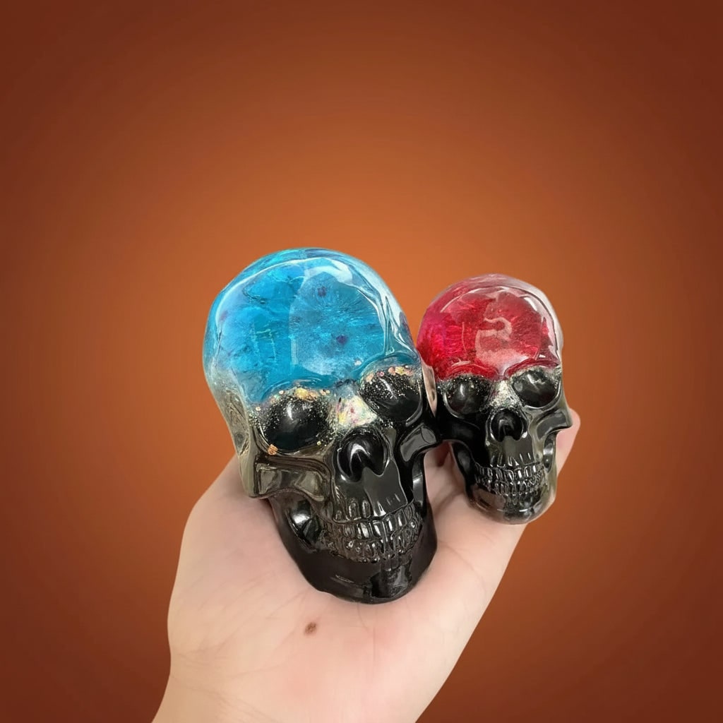 Halloween Silicone Molds for Resin and Candle Making Skull Set 3-Piece Sugar - Image 6
