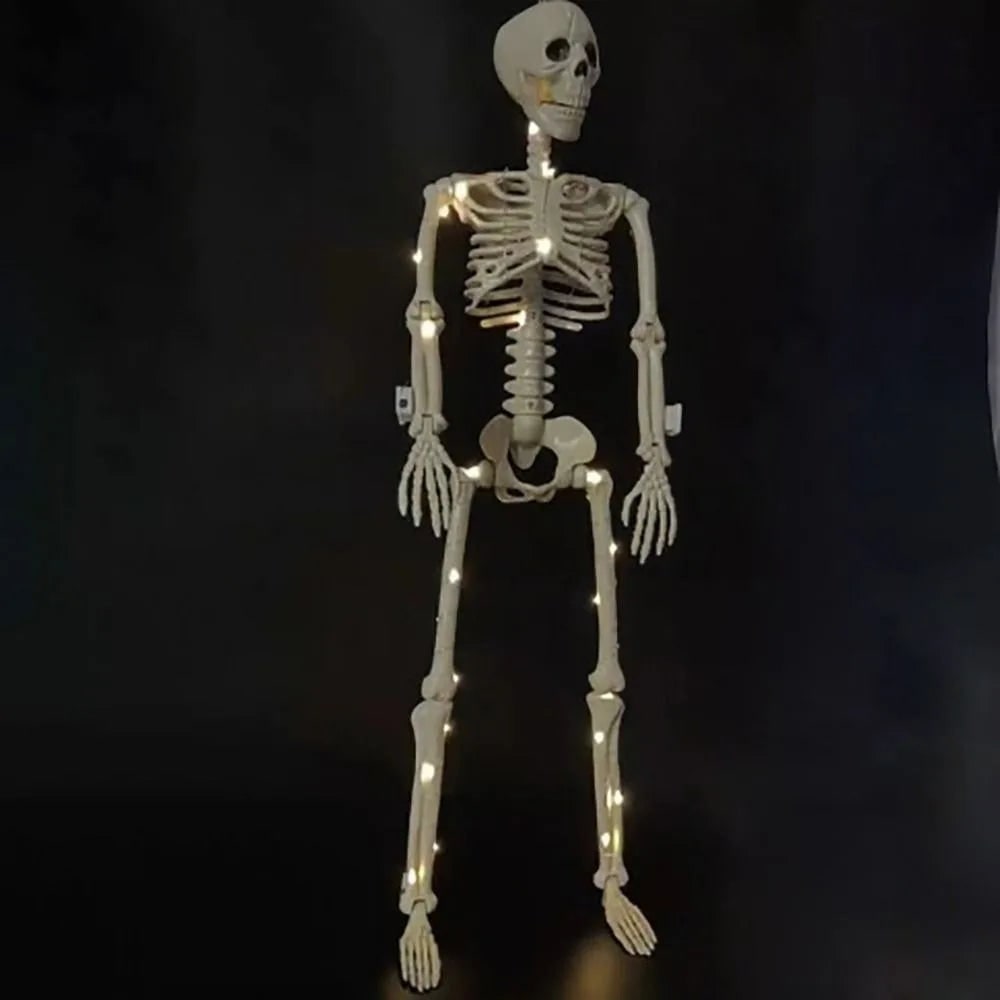 Halloween Skeleton Decoration Poseable Articulated Full Body Outdoor Decor with Movable Joints - Image 6