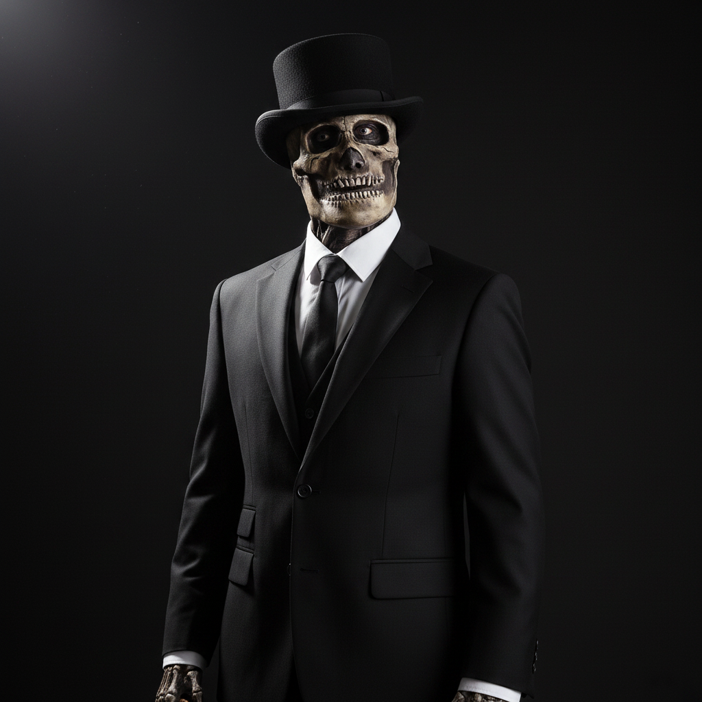 Halloween Skull Skeleton Mask with Exposed Brain and Ribcage for Creepy Party Prop - Image 2
