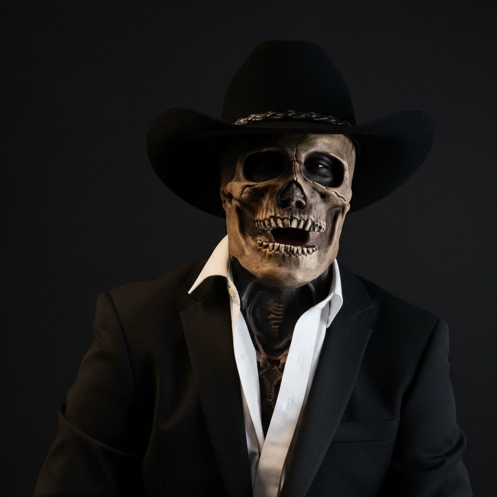 Halloween Skull Skeleton Mask with Exposed Brain and Ribcage for Creepy Party Prop - Image 3