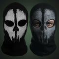 Halloween Skull Ski Mask Full Face Balaclava Knit with Distressed Print for Skiing and Winter Sports - Image 6