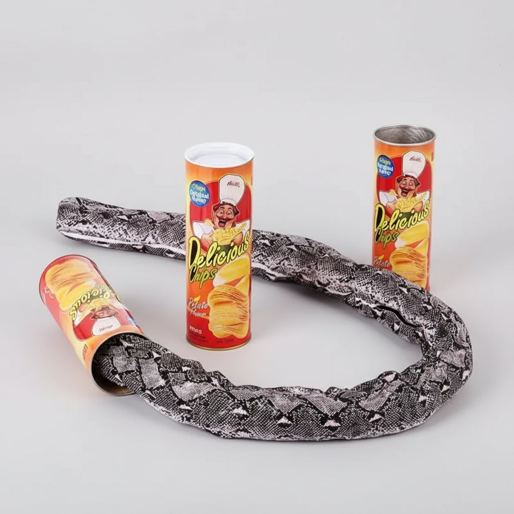 Halloween Snake in a Can Fake Prank Toy with Spring-Loaded Pop-Out Surprise for Party - Image 4