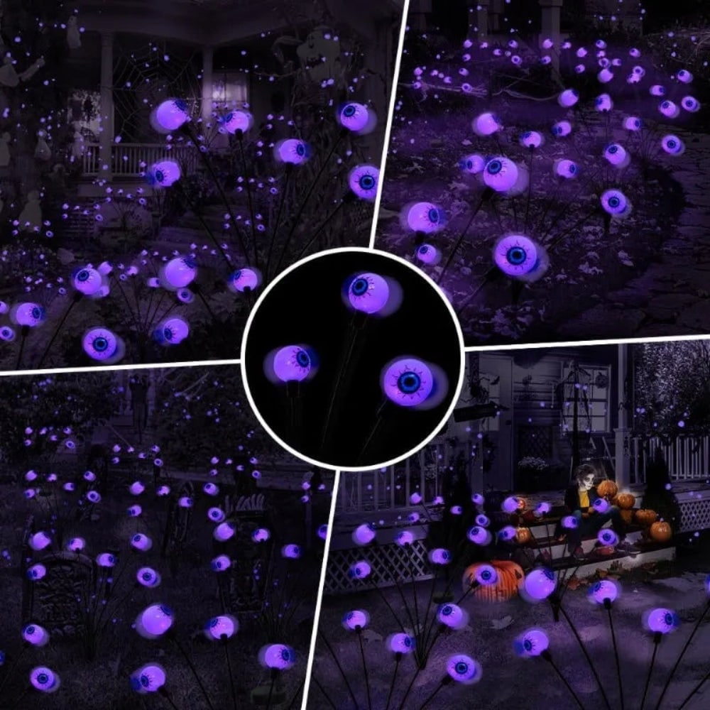 Halloween Solar Lights with Swaying Eyeball Design for Outdoor Garden Pathway Yard Decoration - Image 3