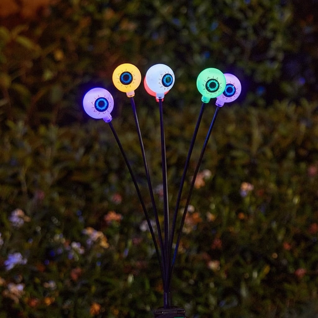 Halloween Solar Lights with Swaying Eyeball Design for Outdoor Garden Pathway Yard Decoration - Image 5