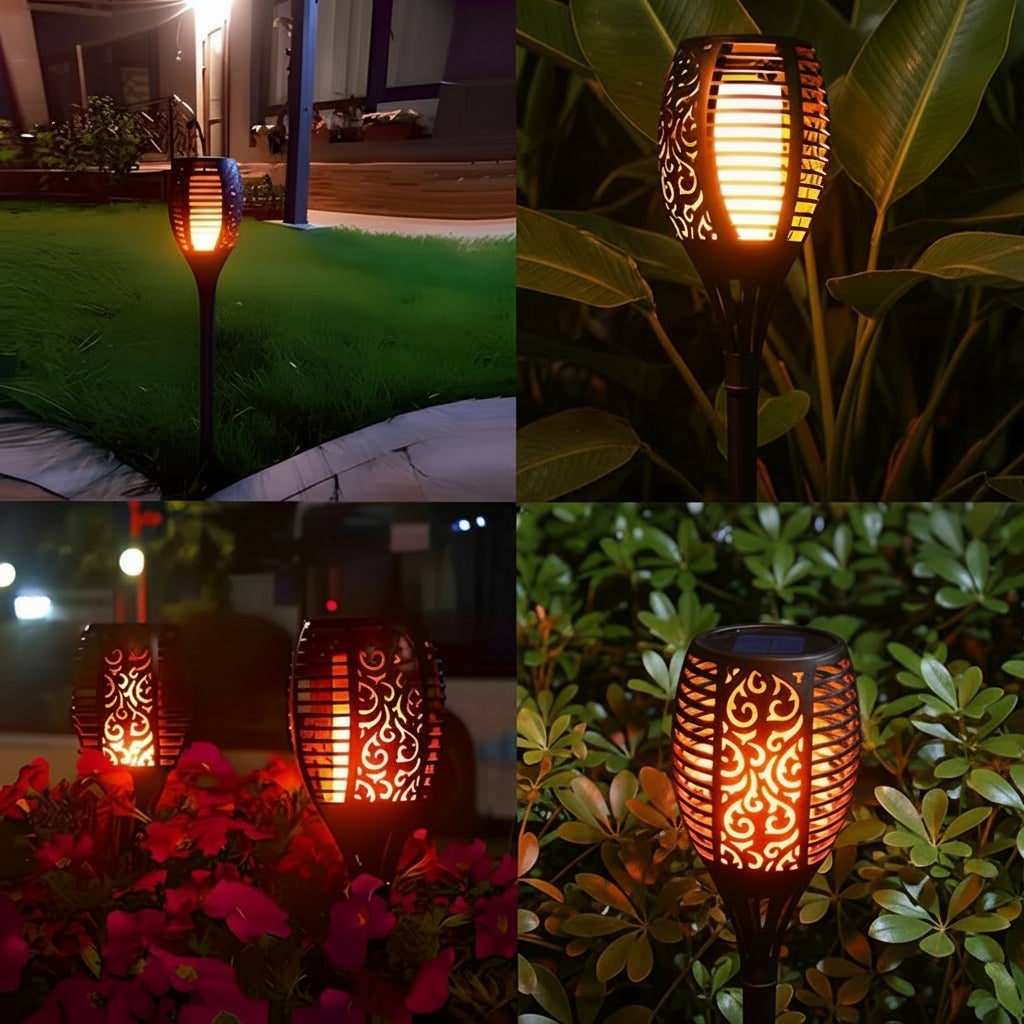 Halloween Solar Torch Lights with Flickering Flame Effect - Image 4