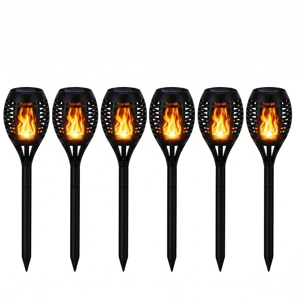 Halloween Solar Torch Lights with Flickering Flame Effect - Image 6