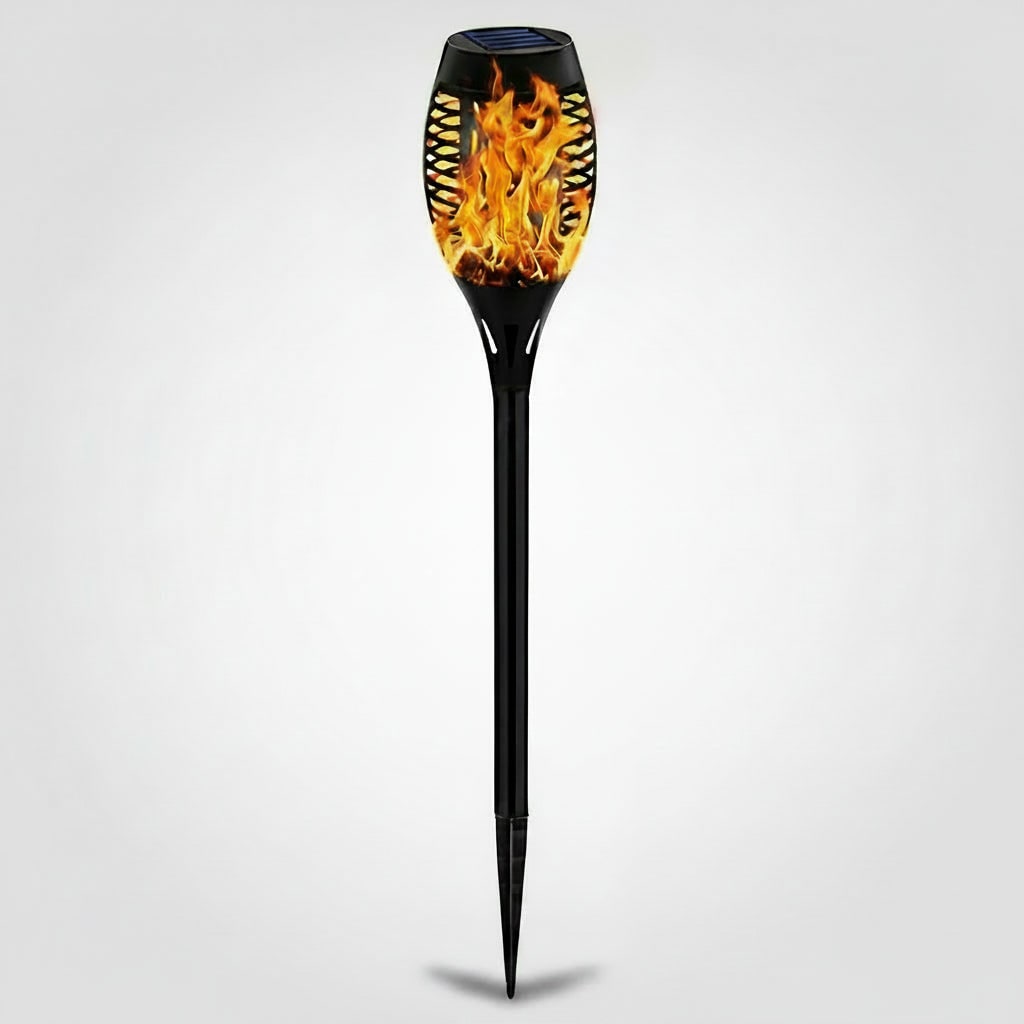 Halloween Solar Torch Lights with Flickering Flame Effect for Outdoor Yard Decoration - Image 1