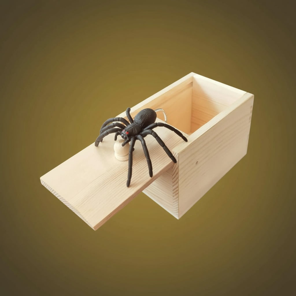 Halloween Spider Prank Gag Gift Box with Jump Scare Surprise for Party Practical Joke - Image 2