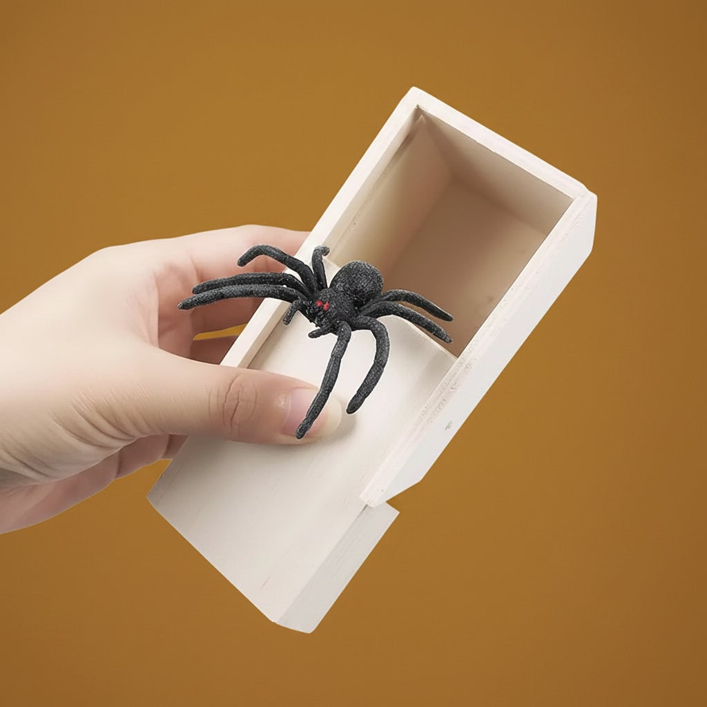 Halloween Spider Prank Gag Gift Box with Jump Scare Surprise for Party Practical Joke - Image 4