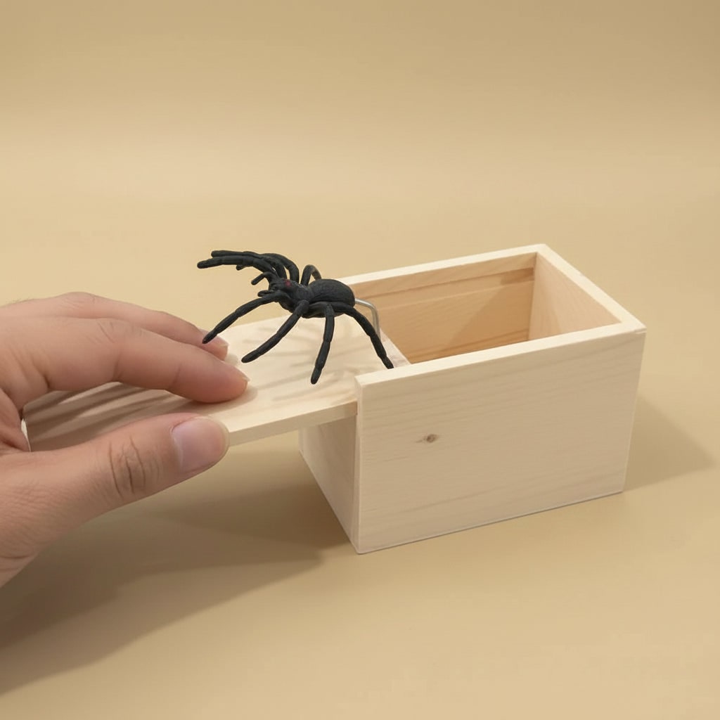 Halloween Spider Prank Gag Gift Box with Jump Scare Surprise for Party Practical Joke - Image 7