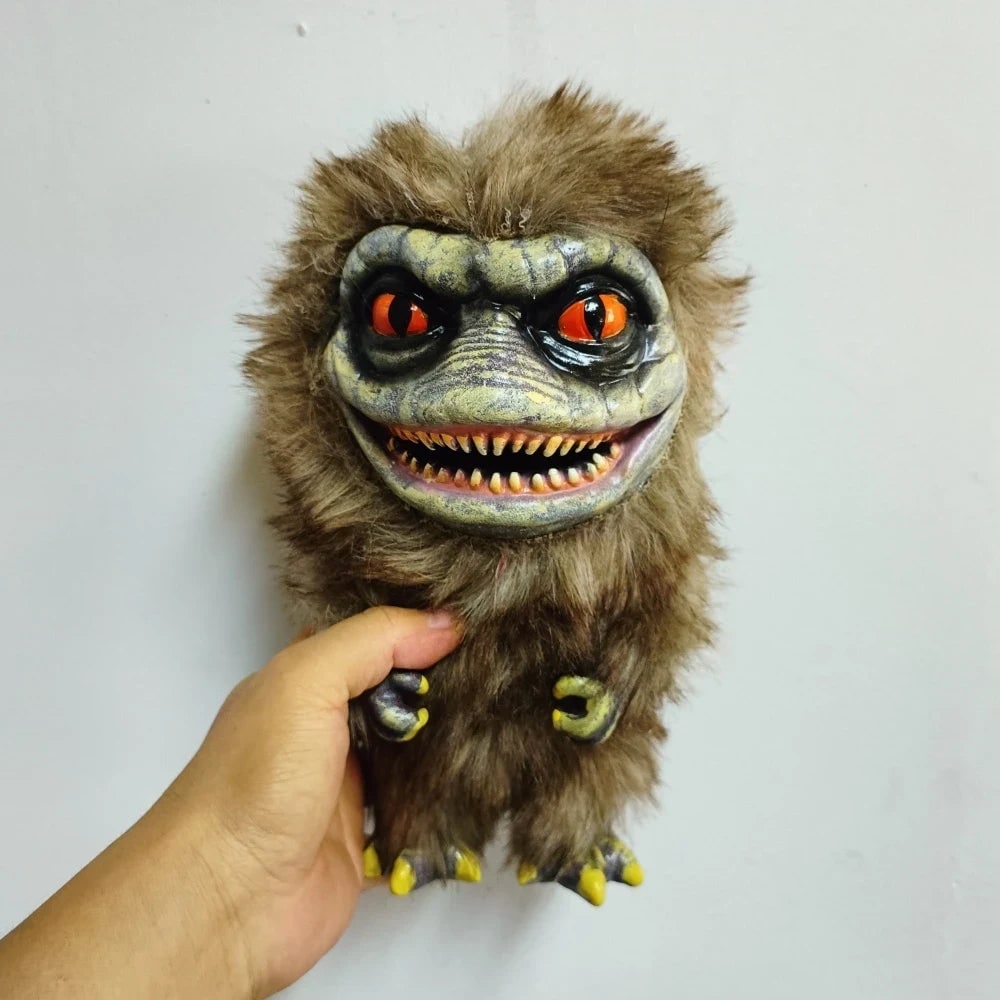 Halloween Spooky Plush Toy Stuffed Animal with Molded Face and Sharp Teeth - Image 3