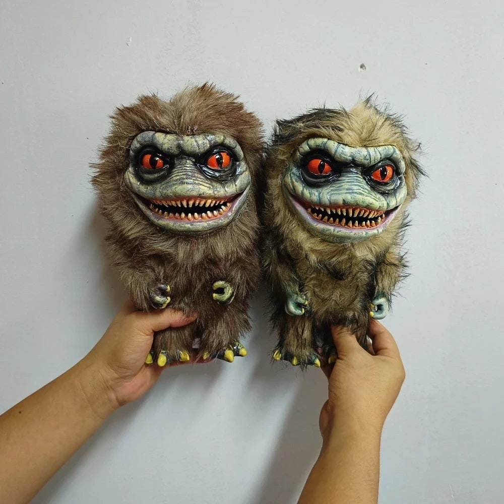 Halloween Spooky Plush Toy Stuffed Animal with Molded Face and Sharp Teeth - Image 5