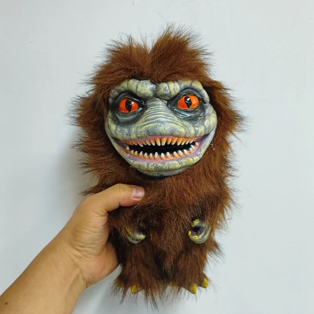 Halloween Spooky Plush Toy Stuffed Animal with Molded Face and Sharp Teeth - Image 6