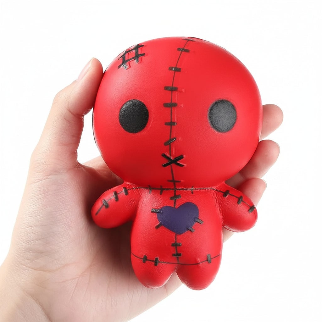 Halloween Squishy Toy Stress Relief Balls with Slow Rising Foam Voodoo Doll Design Banana - Image 4