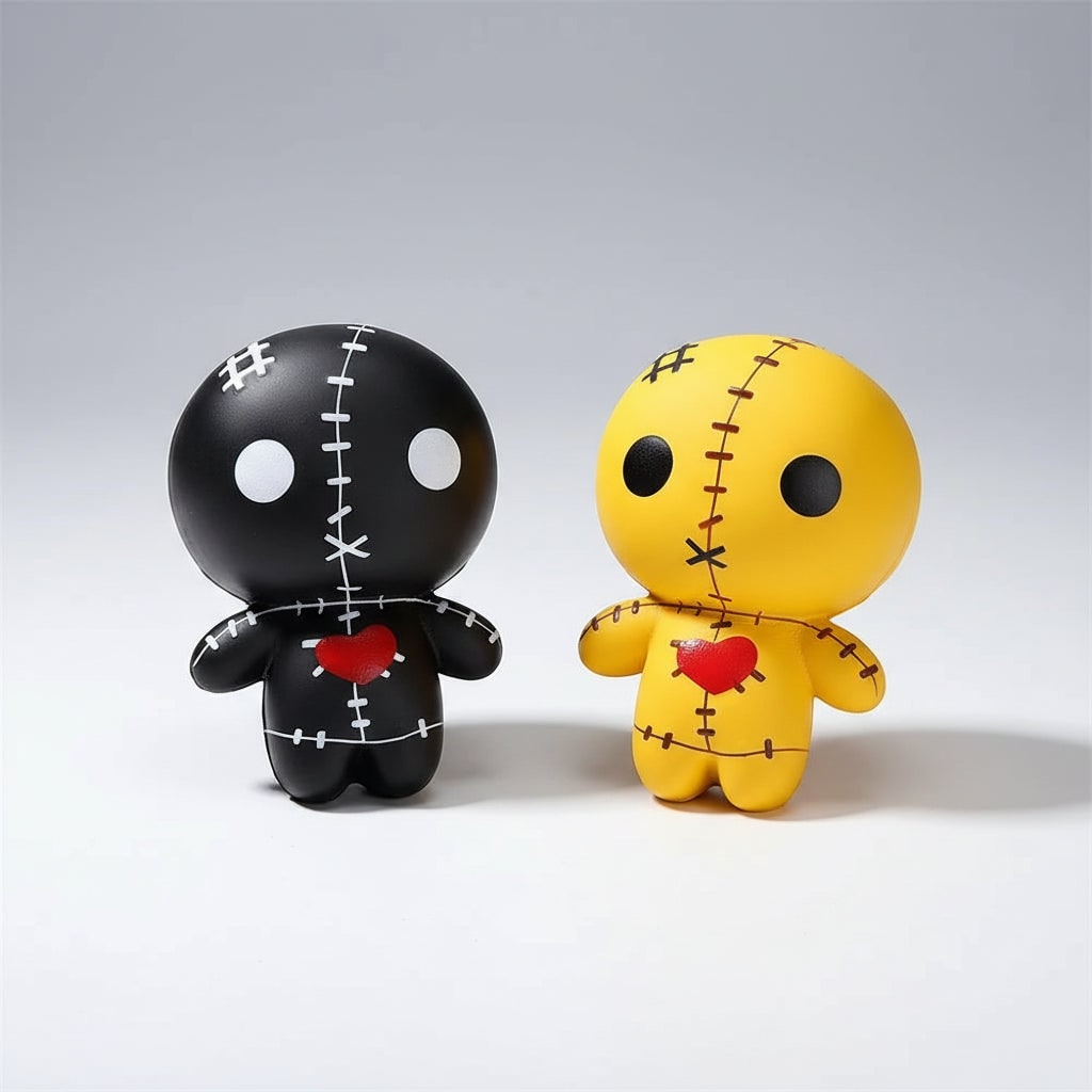 Halloween Squishy Toy Stress Relief Balls with Slow Rising Foam Voodoo Doll Design Banana - Image 9