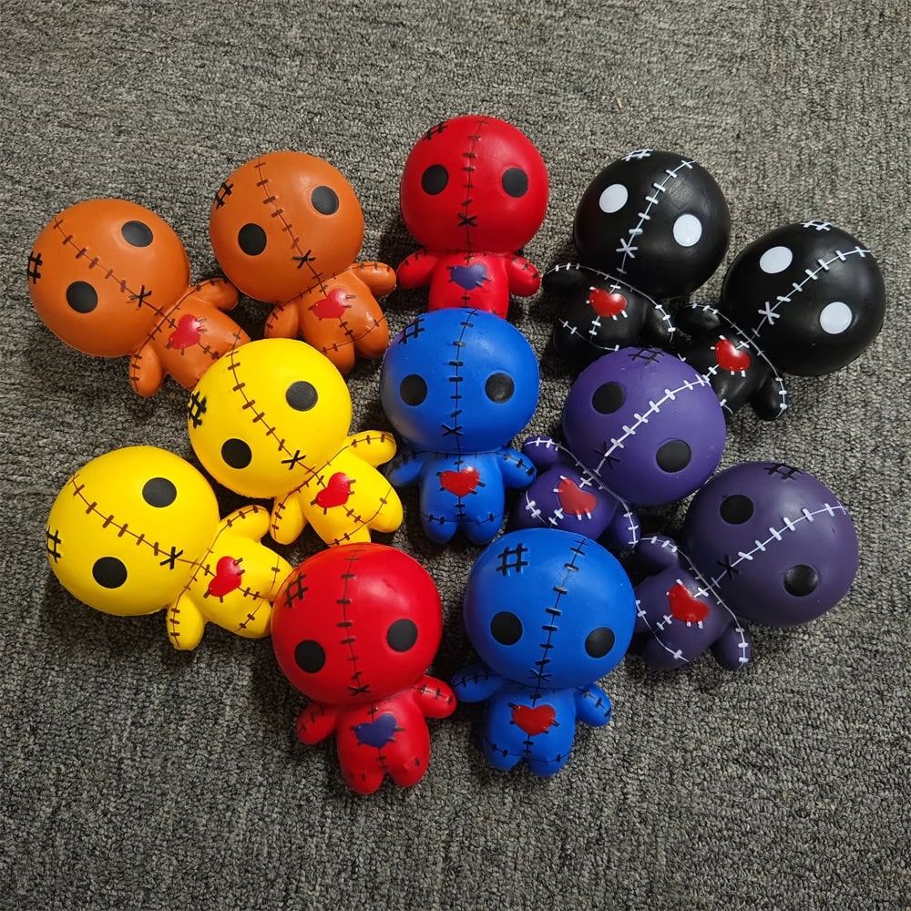 Halloween Squishy Toy Stress Relief Slow Rising Voodoo Doll Squeeze for Party Favors Bao Bun - Image 2