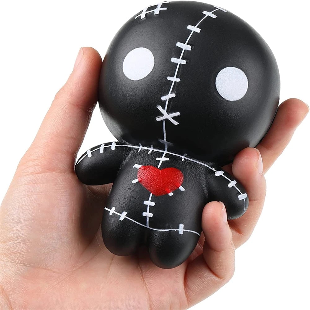 Halloween Squishy Toy Stress Relief Slow Rising Voodoo Doll Squeeze for Party Favors Bao Bun - Image 4