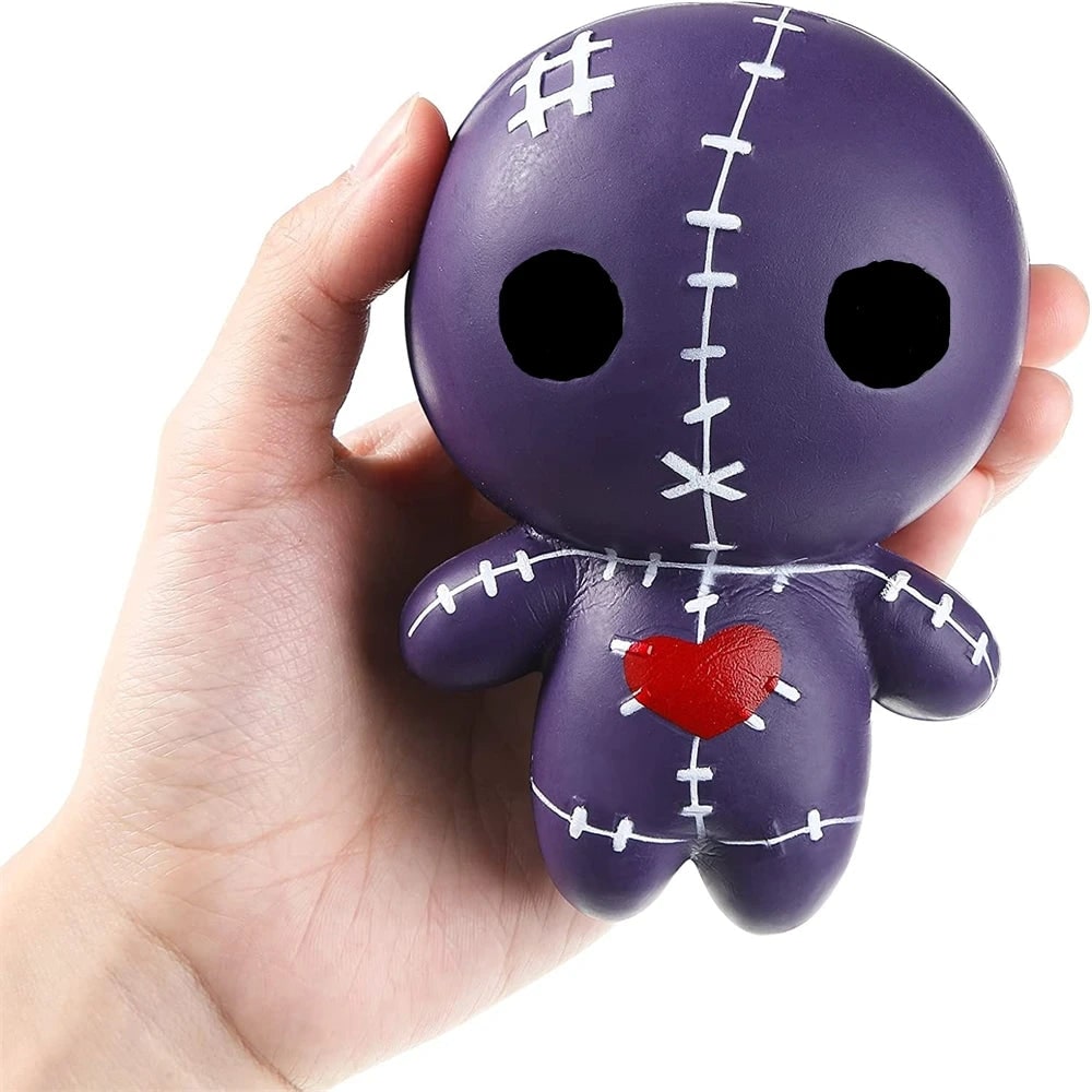 Halloween Squishy Toy Stress Relief Slow Rising Voodoo Doll Squeeze for Party Favors Bao Bun - Image 5