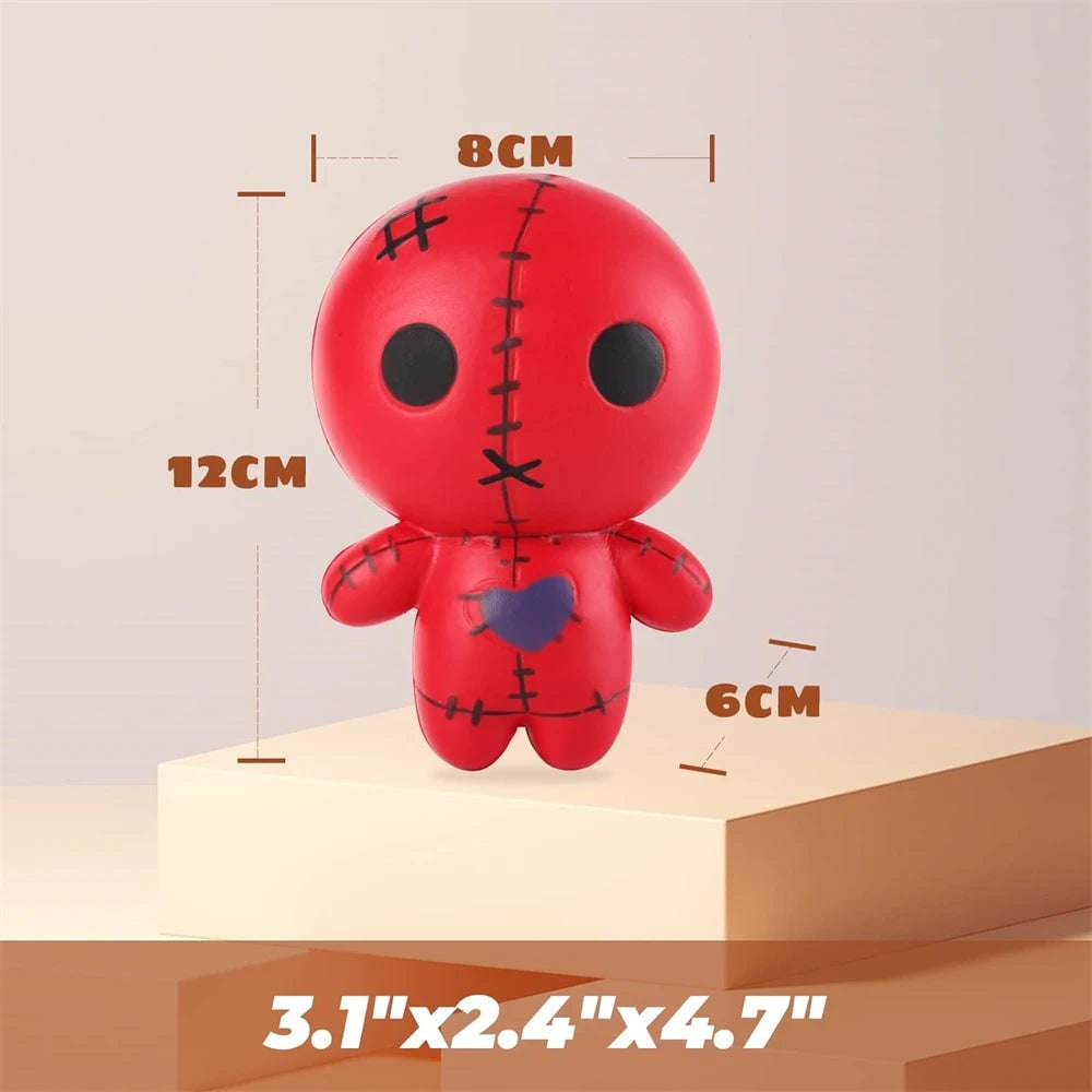 Halloween Squishy Toy Stress Relief Slow Rising Voodoo Doll Squeeze for Party Favors Bao Bun - Image 6