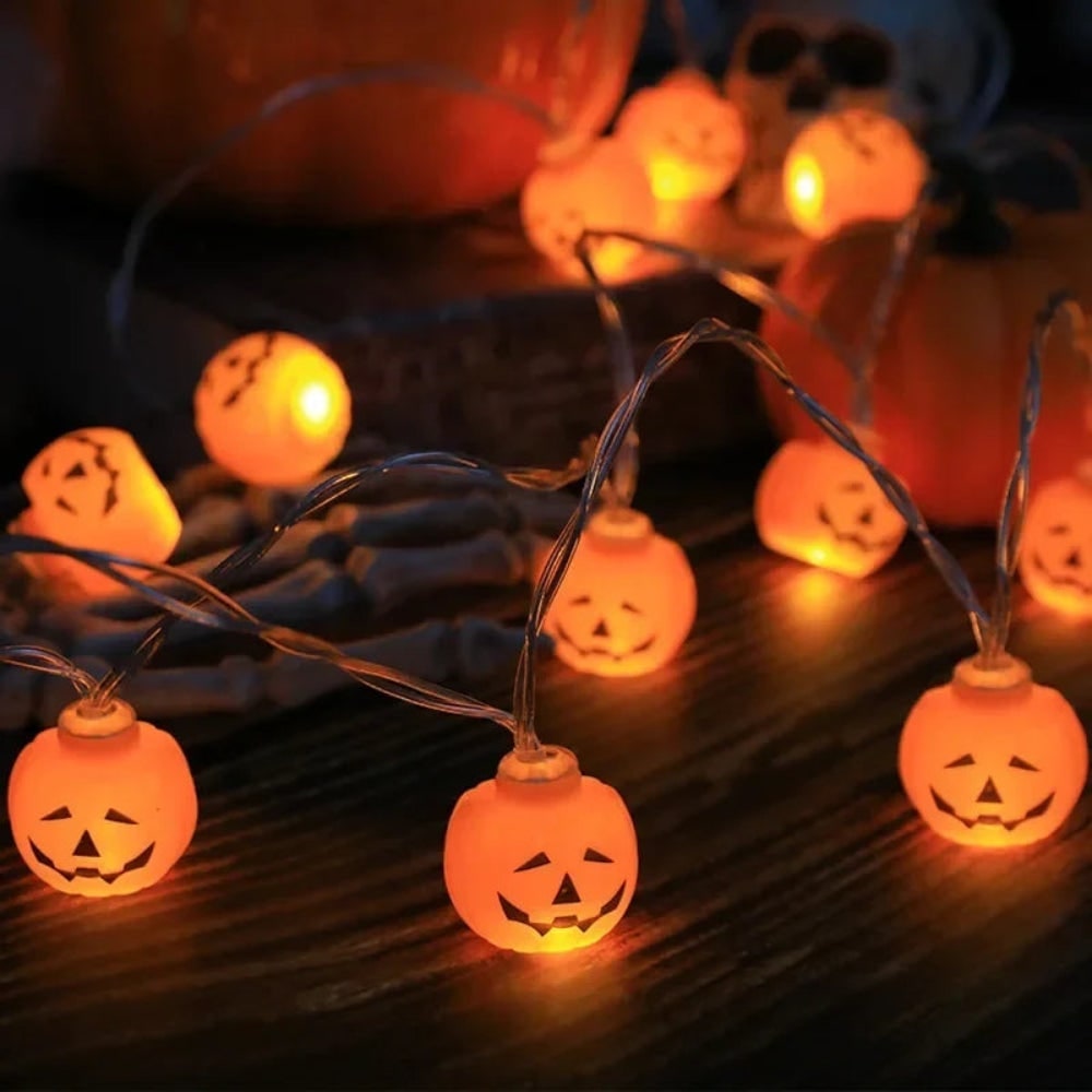 Halloween String Lights LED Outdoor Patio Decoration with Novelty Shapes for Party - Image 1