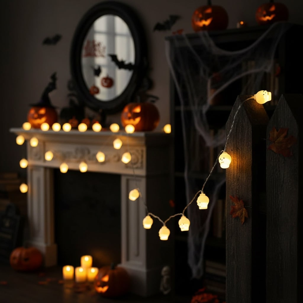 Halloween String Lights LED Outdoor Patio Decoration with Novelty Shapes for Party - Image 4