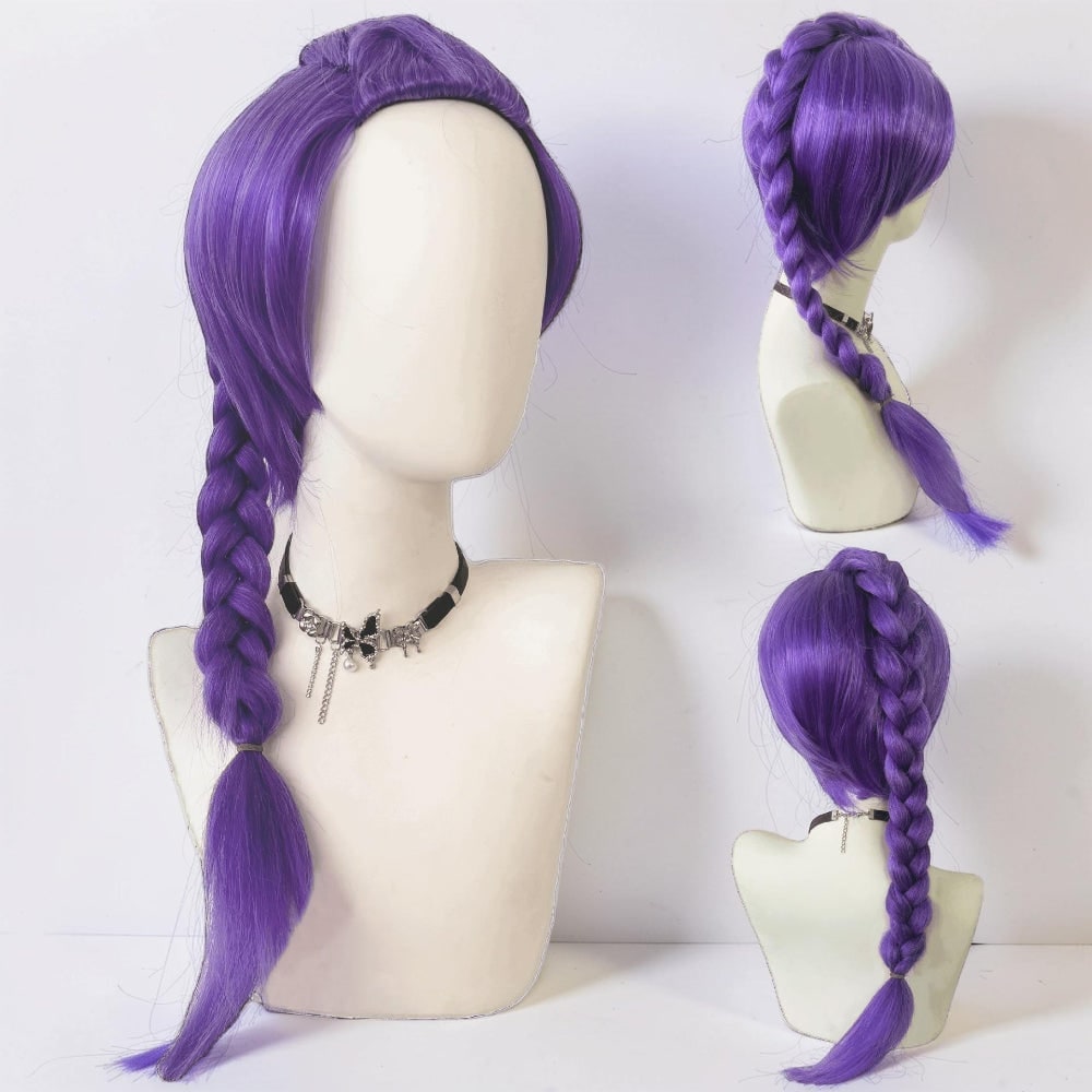 Halloween Synthetic Hair Wig Costume with Braided and Styles for Dress Up Party Short - Image 10
