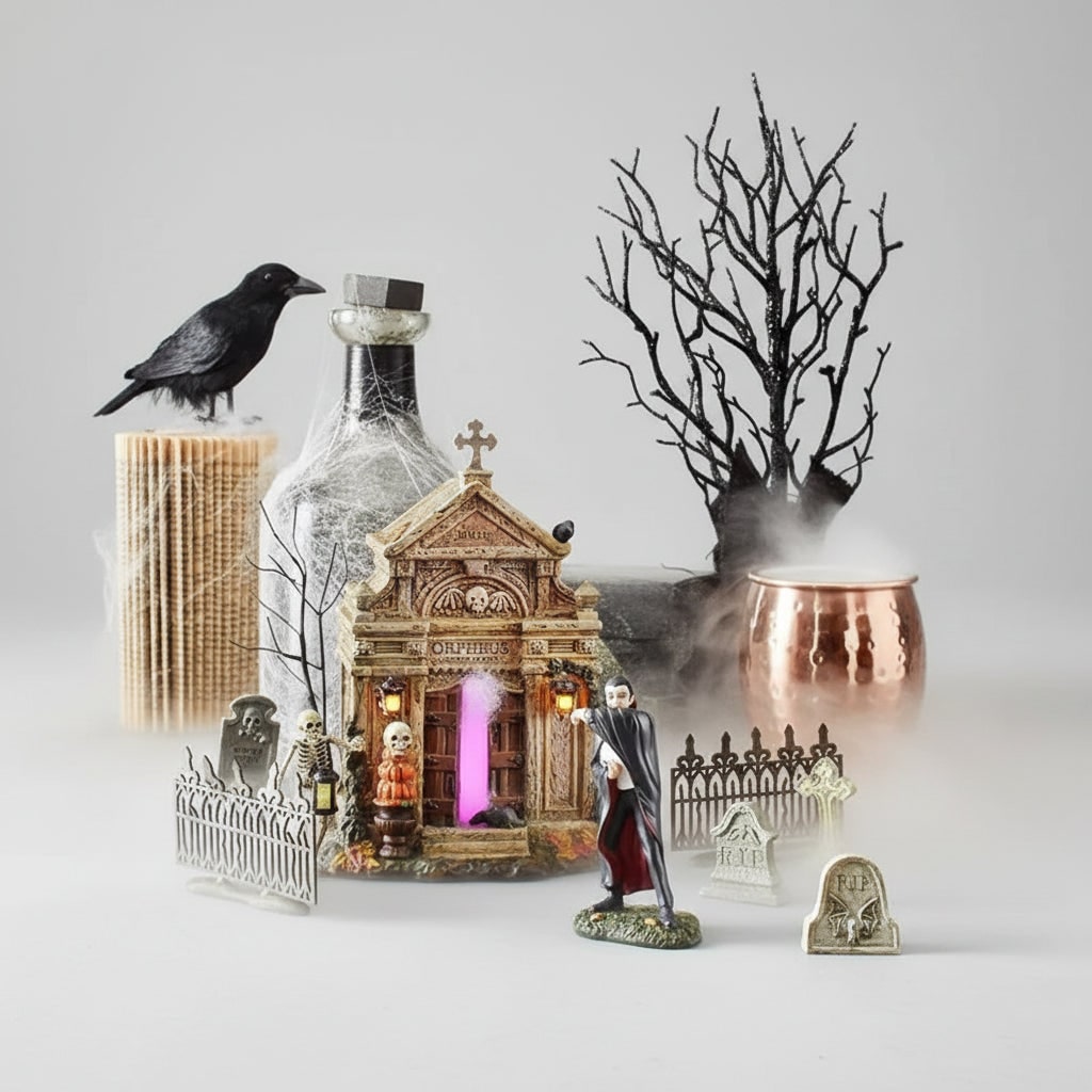 Halloween Tombstones and Yard Gravestones Set with Graveyard Decorations for Outdoor Display - Image 6