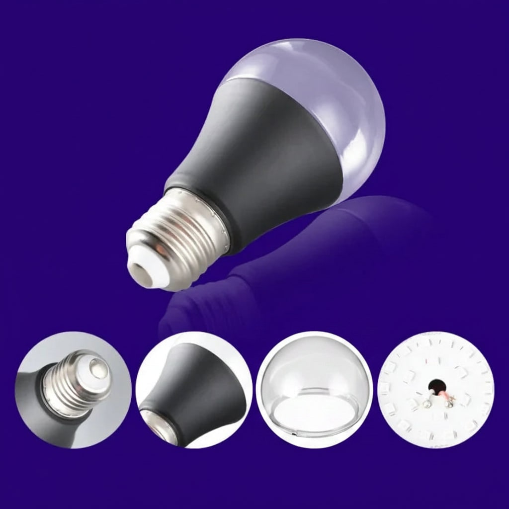 Halloween UV Blacklight Bulb LED A19 Screw Base for Party Decoration and Spooky Glow Effect - Image 2