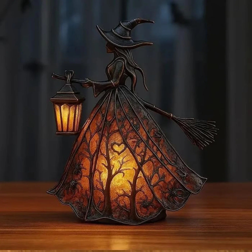 Halloween Witch Decorations Lamp with LED Light for Indoor Decor and Party Outdoor - Image 3