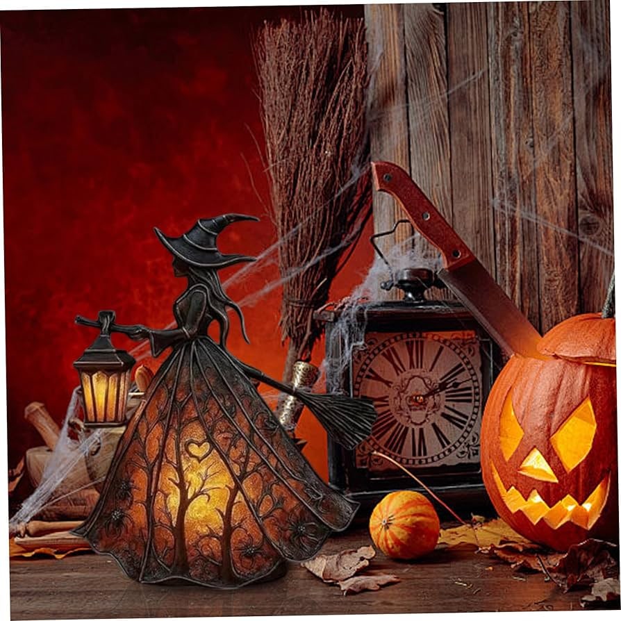 Halloween Witch Decorations Lamp with LED Light for Indoor Decor and Party Outdoor - Image 6