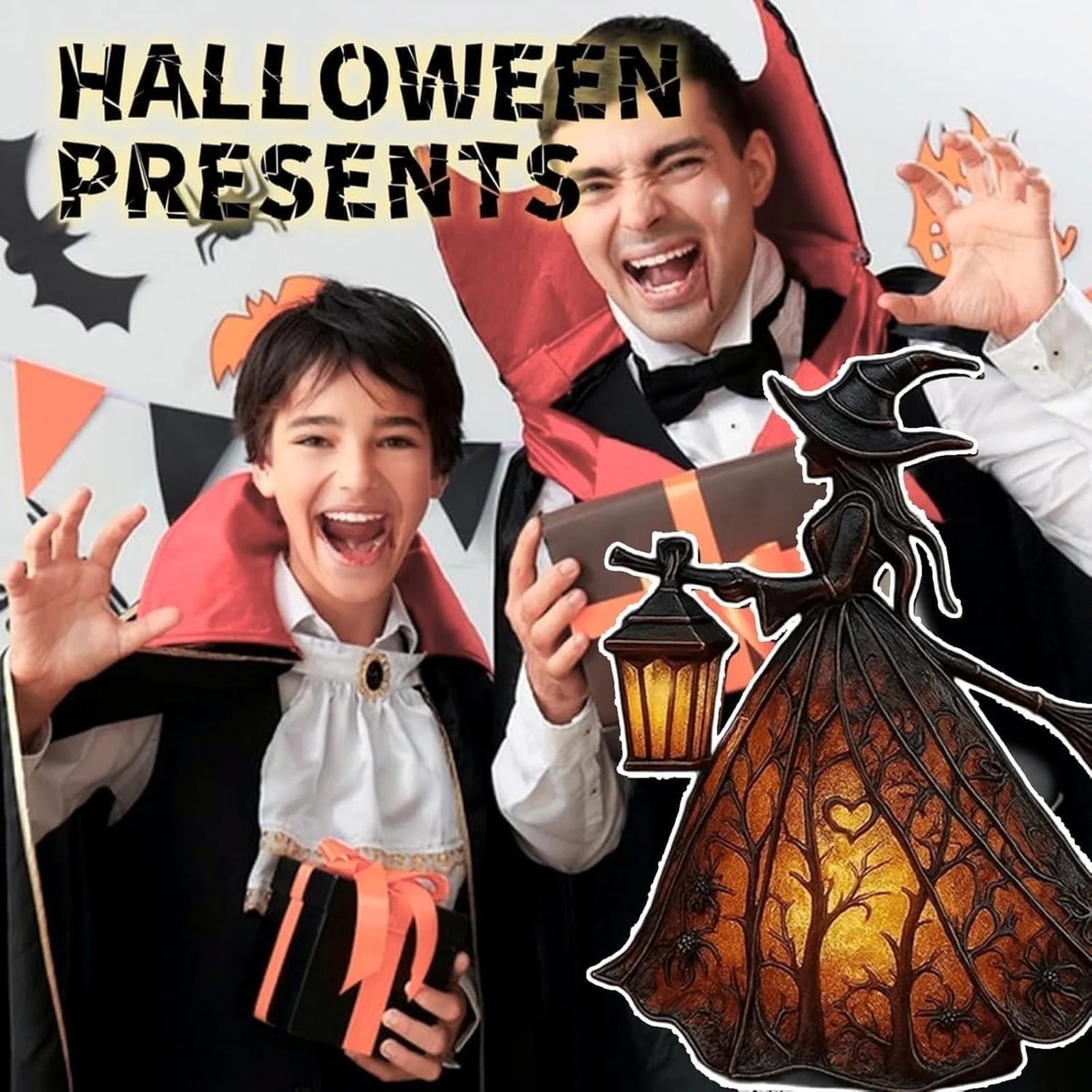 Halloween Witch Decorations Lamp with LED Light for Indoor Decor and Party Outdoor - Image 8