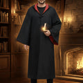 Halloween Wizard Costume Robe and Cloak with Hooded Design for Cosplay Party Outfit - Image 1