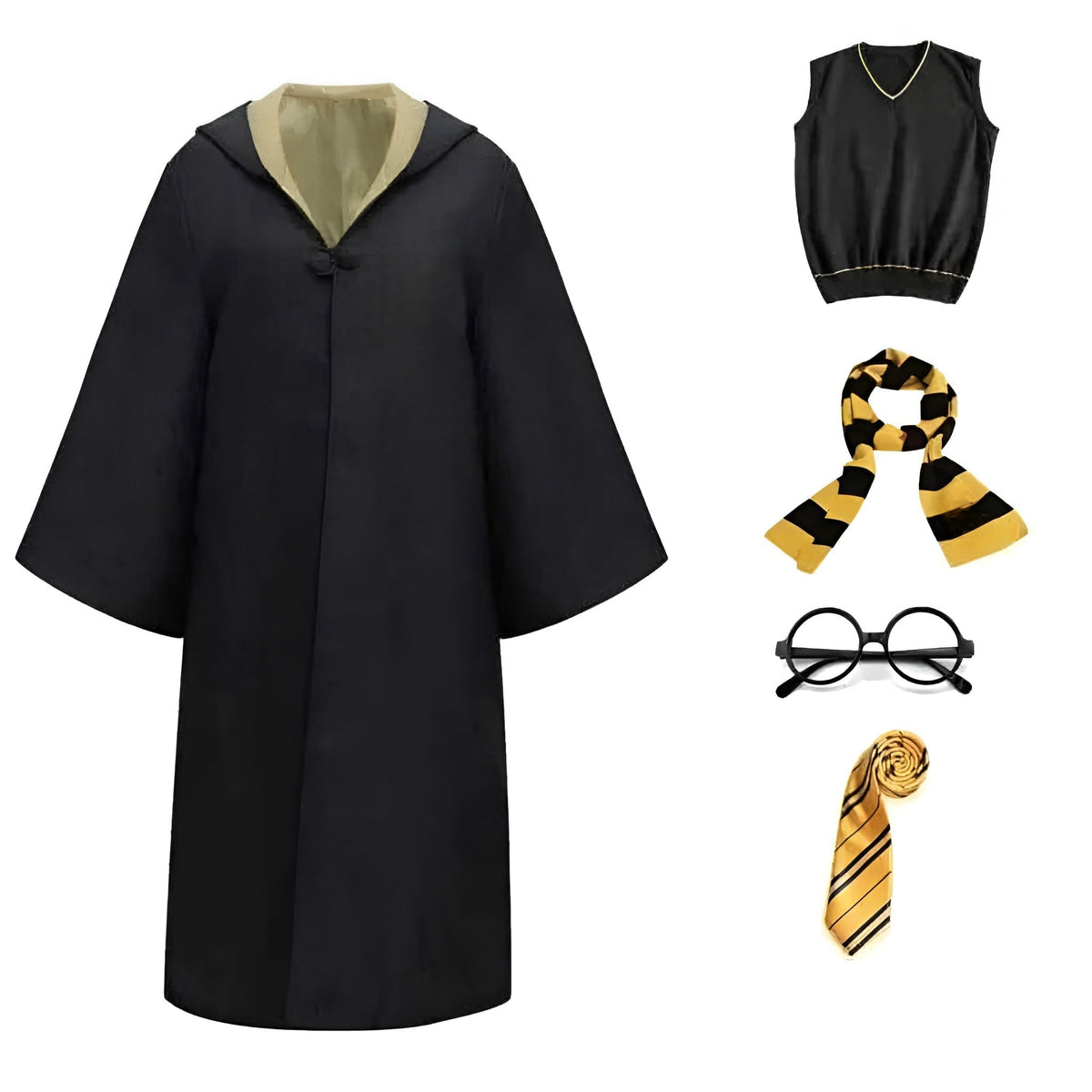 Halloween Wizard Costume Robe and Cloak with Hooded Design for Cosplay Party Outfit - Image 10