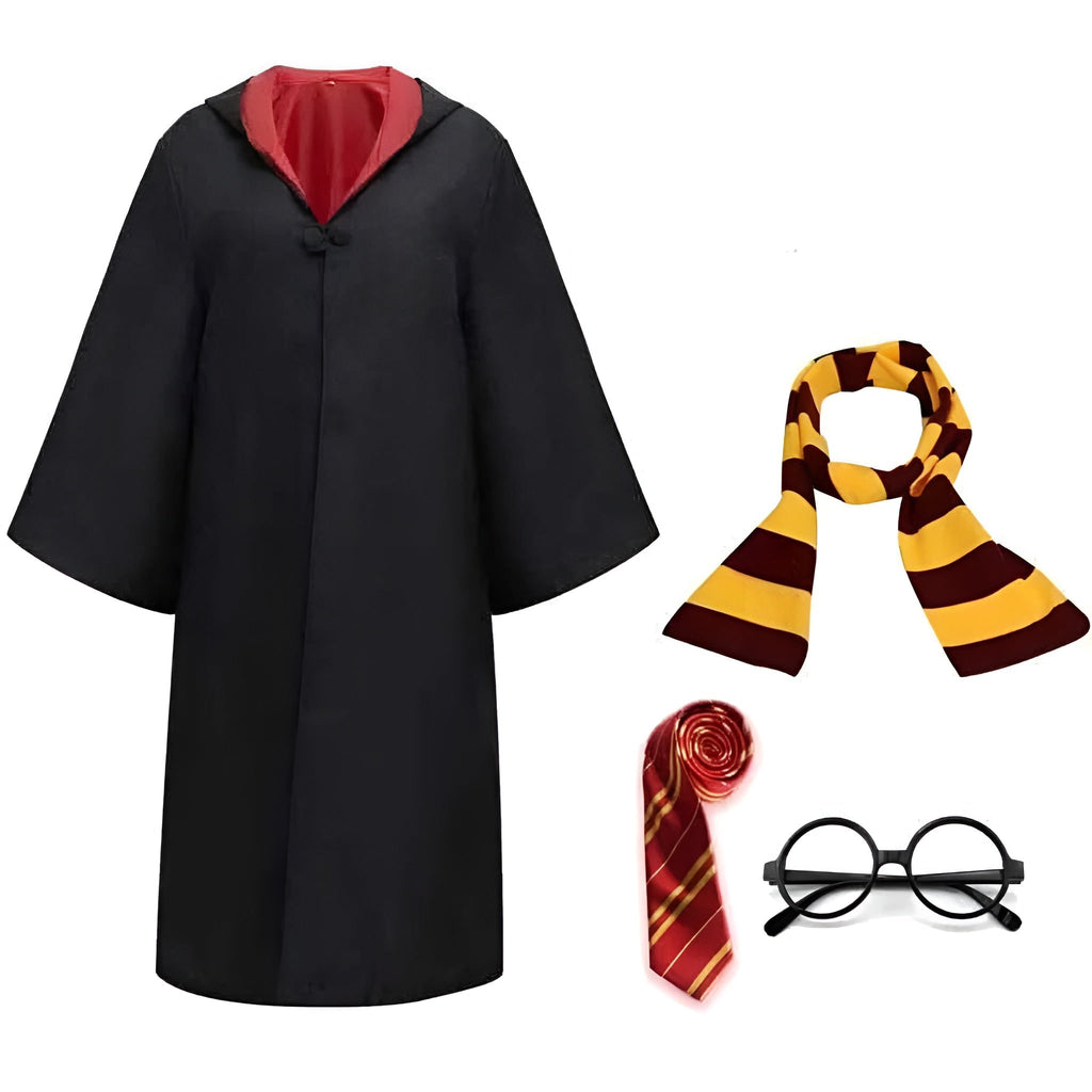 Halloween Wizard Costume Robe and Cloak with Hooded Design for Cosplay Party Outfit - Image 5